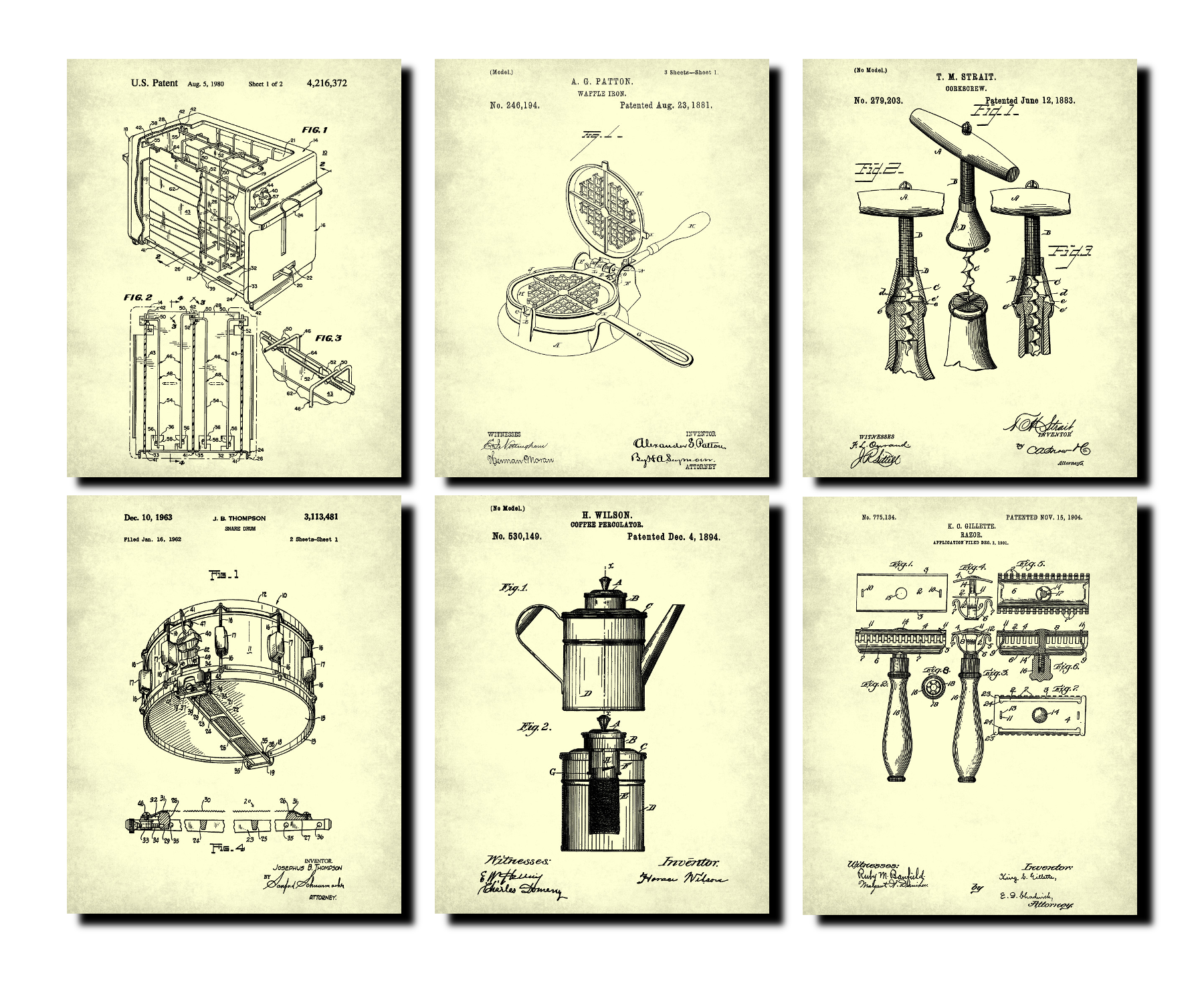 Patent Prints Illustrations
