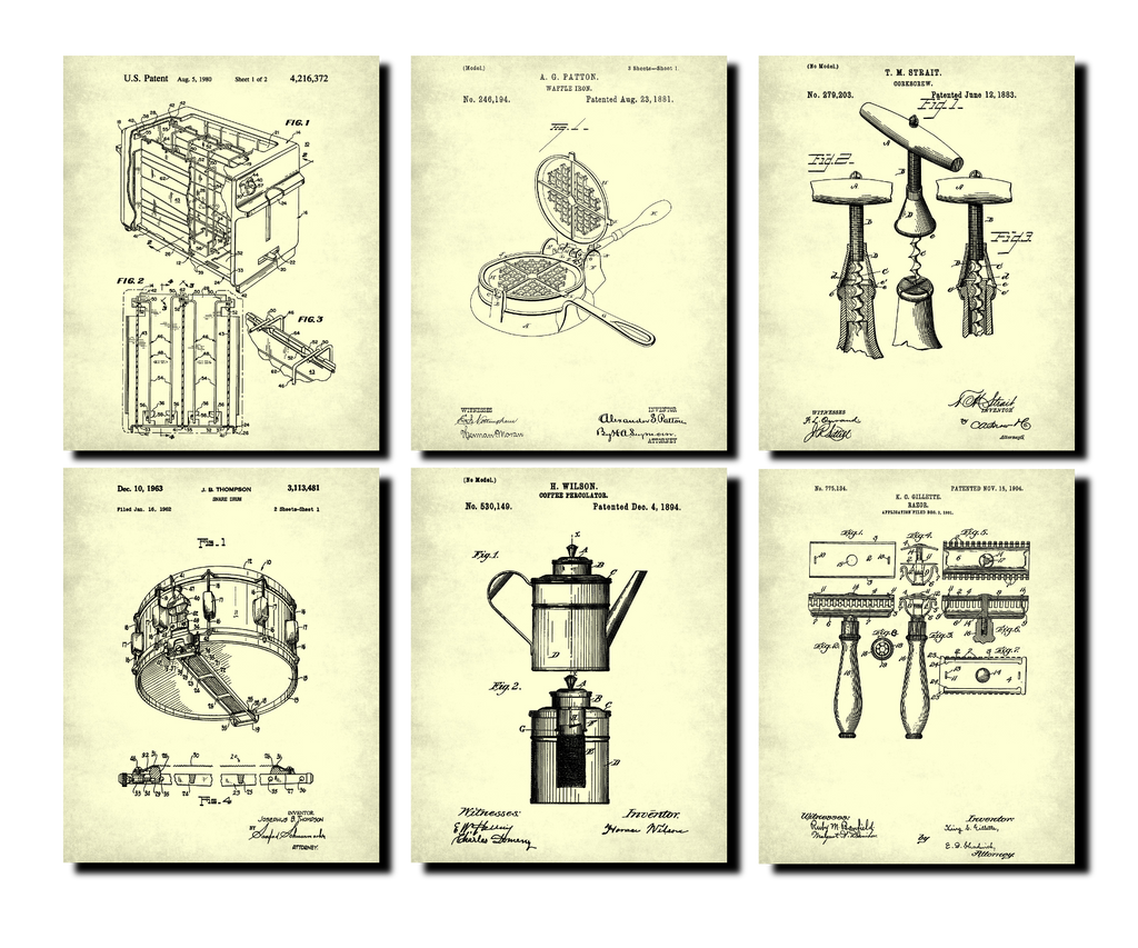 Patent Prints Illustrations