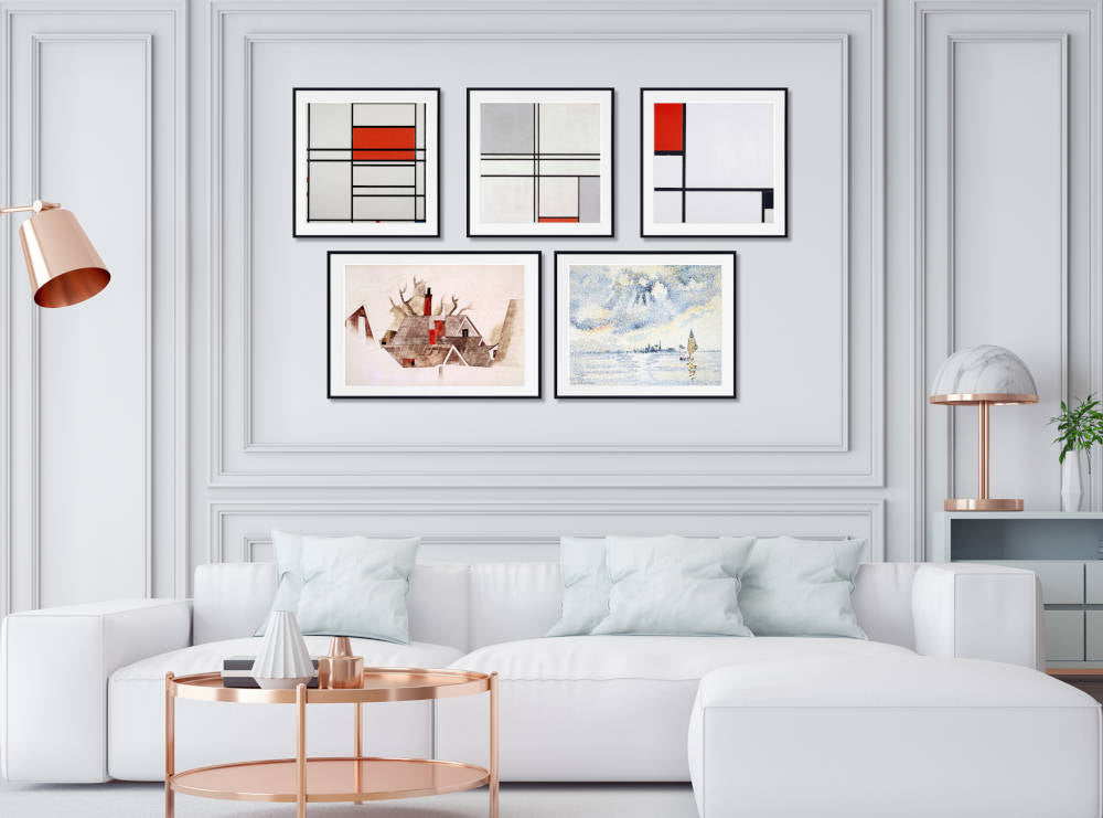 White wall art collection