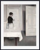 Wilhelm Hammershoi Fine Art Print, Interior With lady