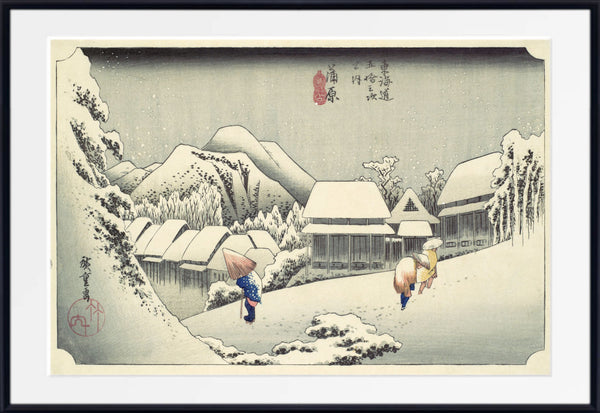 Andō Hiroshige, Japanese Art, 53 Stations Tokaido : Kanbara
