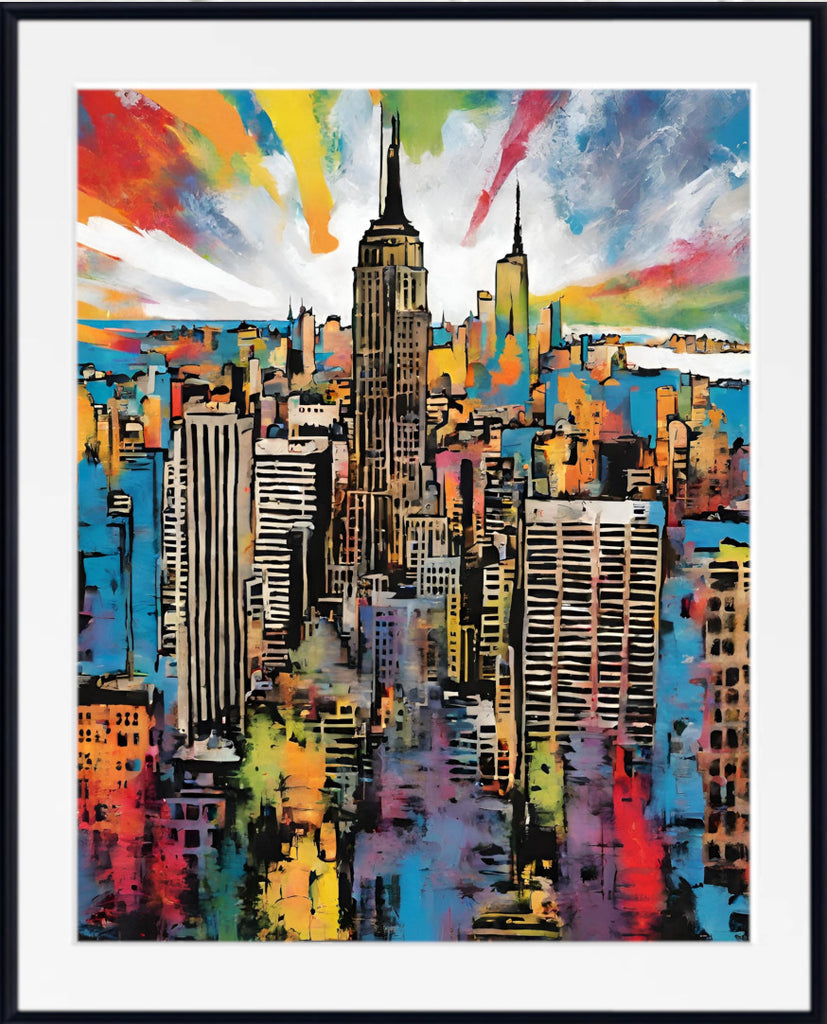 Pop Art Print - New York Syline