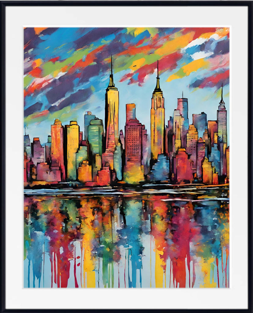 Pop Art Print - City Skyline
