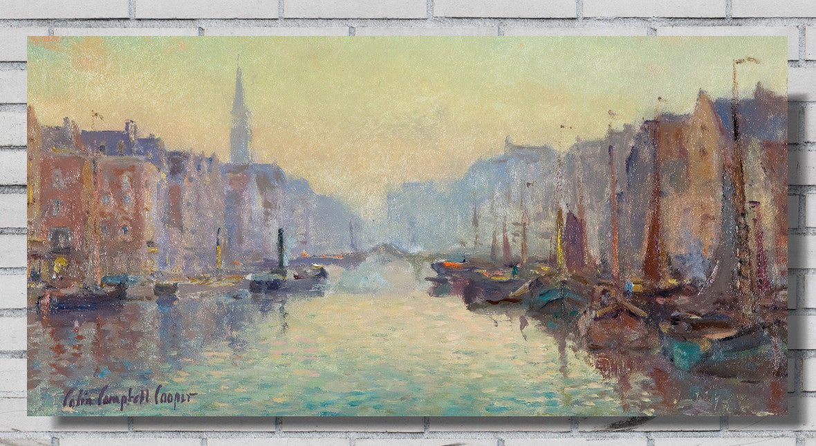 Colin Campbell Cooper, A Canal in Rotterdam