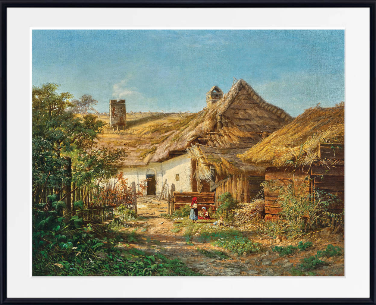 Tina Blau Print, A Farmer’s House (1868)