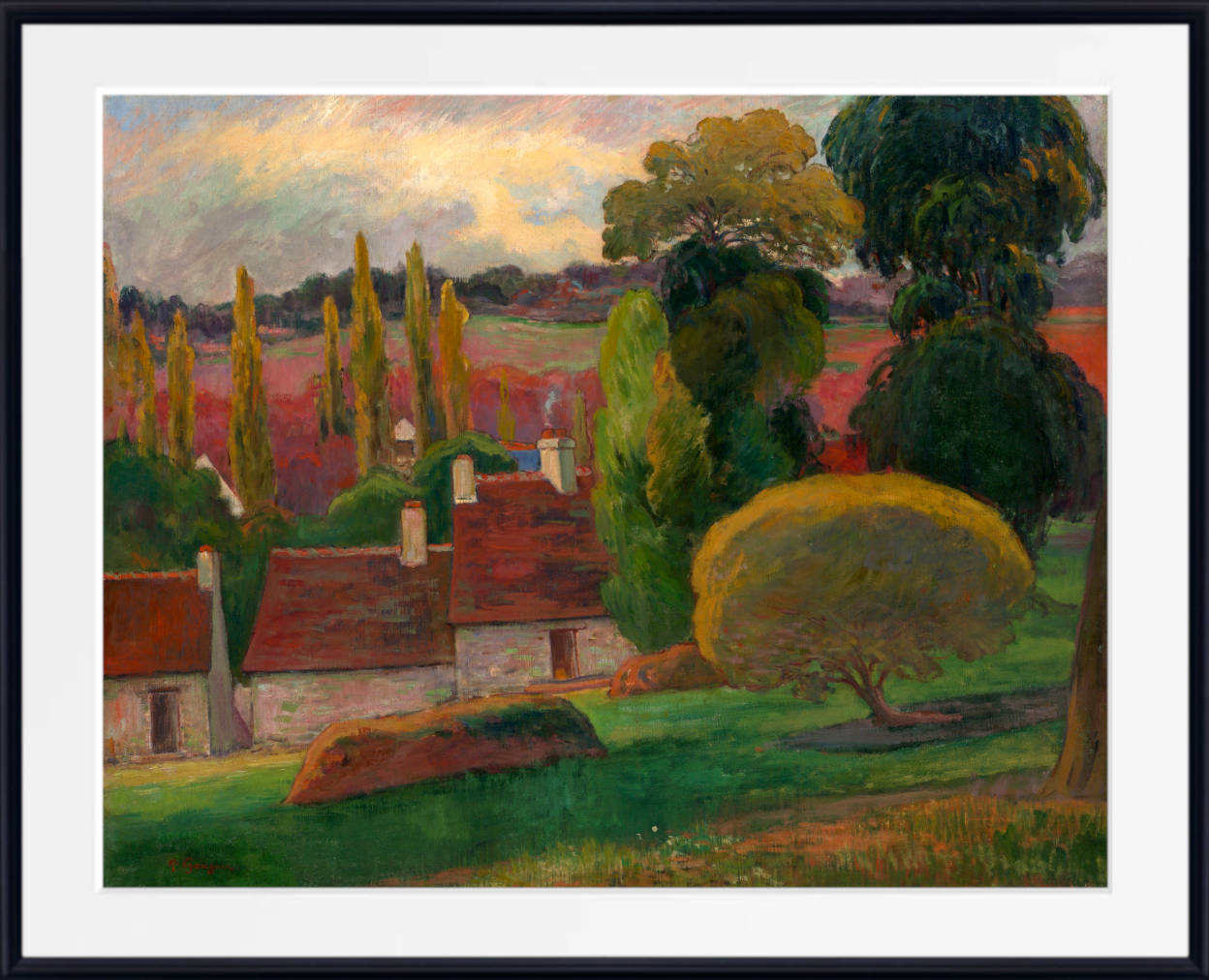 Paul Gauguin Print : A Farm in Brittany (ca. 1894)