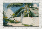 Winslow Homer Print, A Garden in Nassau (1885)