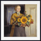 Michael Ancher Print, A Girl with Sunflowers (1889)