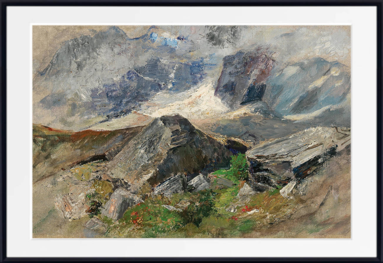 Marie Egner Print, A Glacier in the Glockner Massif