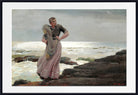 Winslow Homer Print, A Light on the Sea (1897)