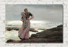 Winslow Homer Print, A Light on the Sea (1897)