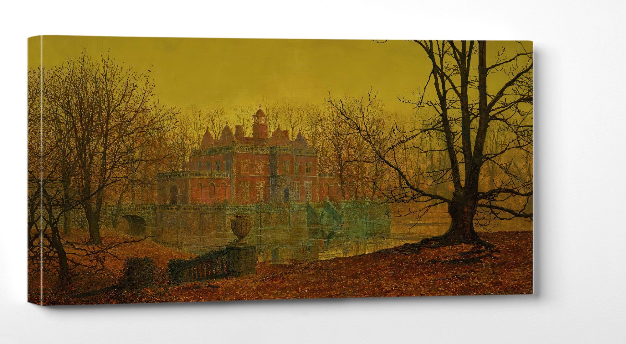 John Atkinson Grimshaw Print: A Moated Yorkshire Home (1879)