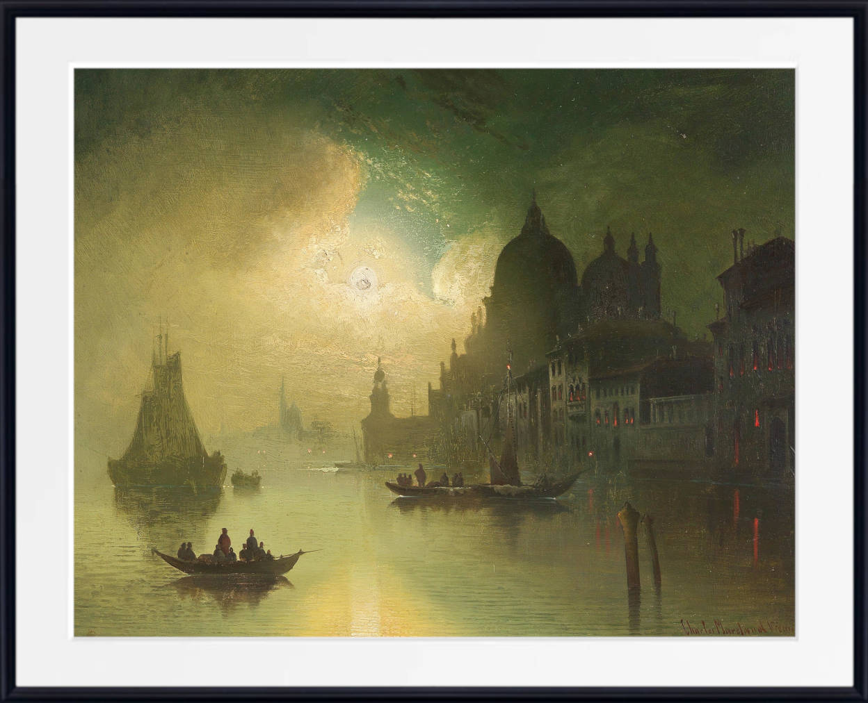 Karl Kaufmann Print, A Moonlit Night over Venice