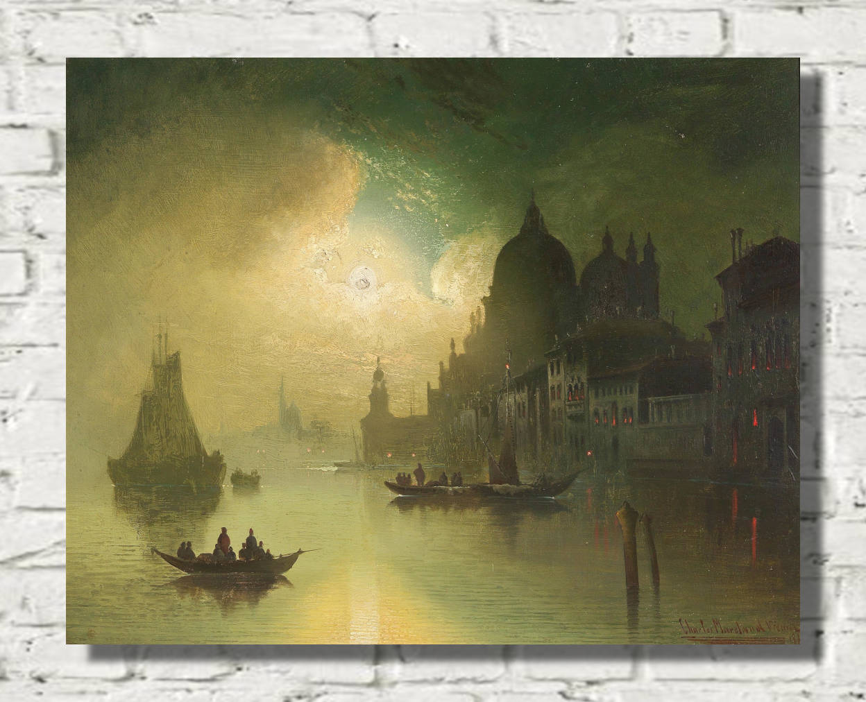 Karl Kaufmann Print, A Moonlit Night over Venice