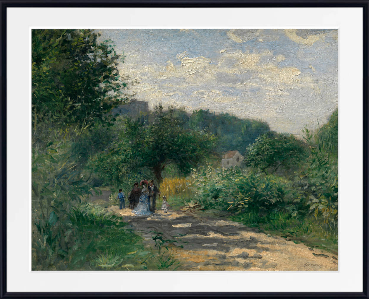 Renoir Fine Art Print, A Road in Louveciennes (ca. 1870)