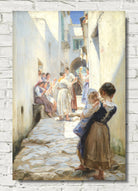 PS Krøyer Print, A Street in Torello, Italy (1890)