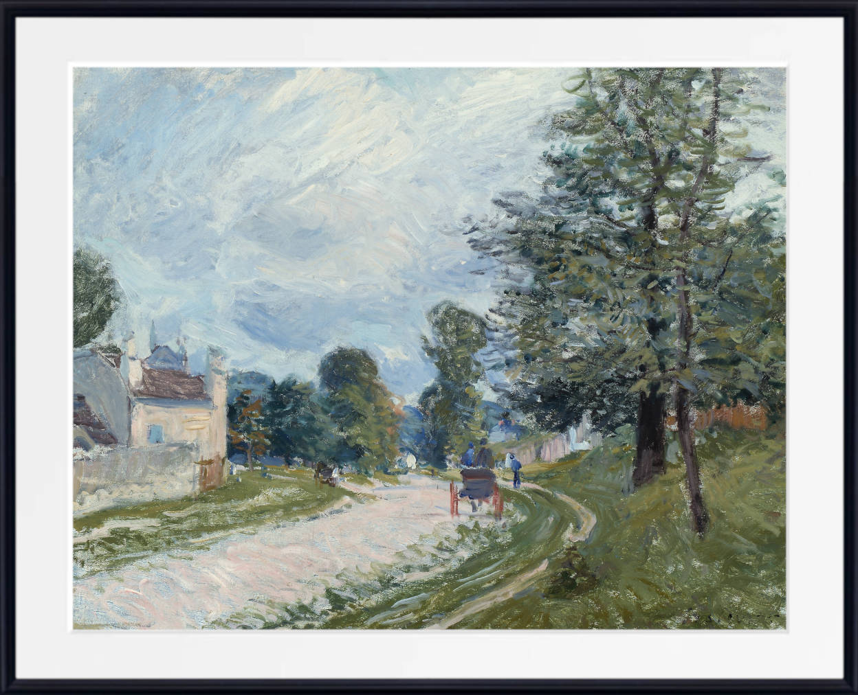 Alfred Sisley Print, A Turn in the Road (1873)