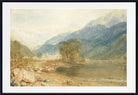 A View From The Castle Of St. Michael, Bonneville, Savoy, From The Banks Of The Arve River by Joseph Mallard William Turner 