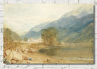 A View From The Castle Of St. Michael, Bonneville, Savoy, From The Banks Of The Arve River by Joseph Mallard William Turner 