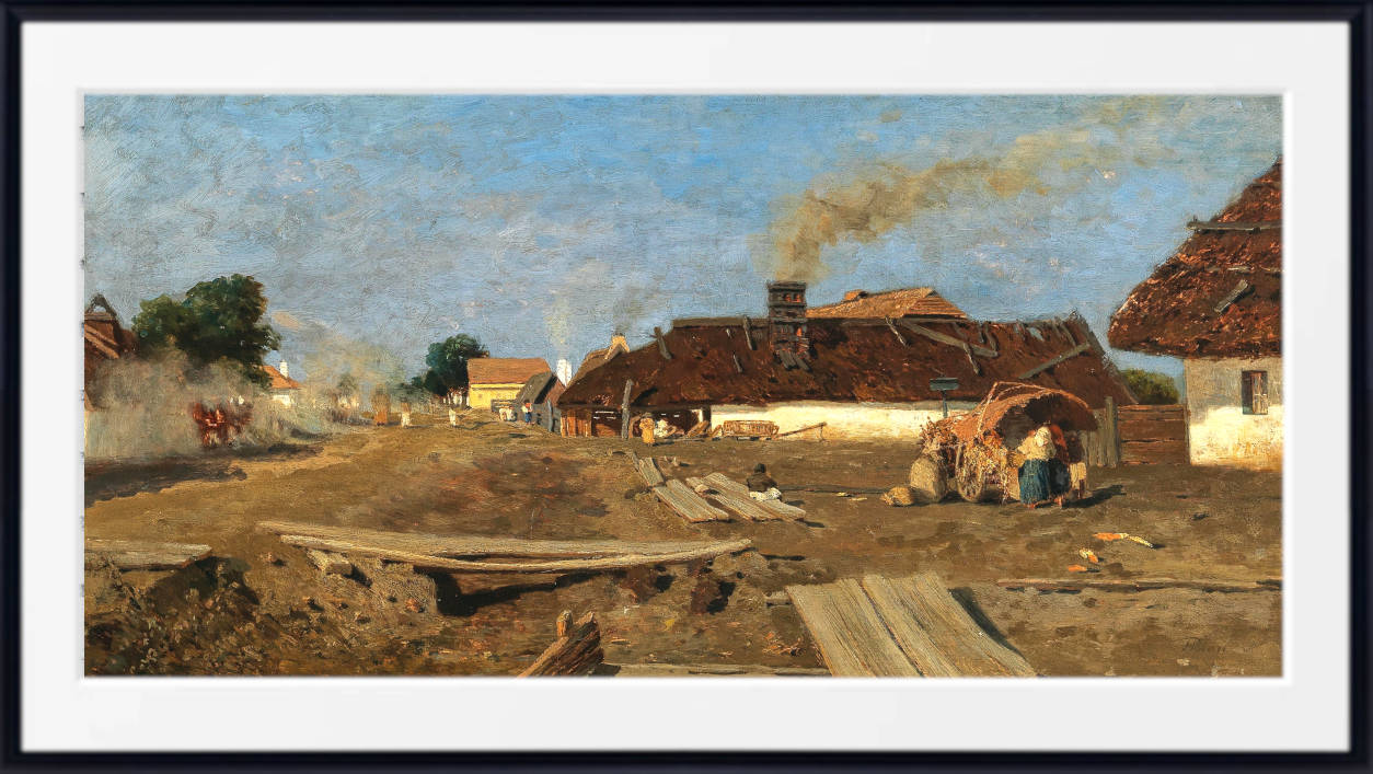 Tina Blau Print, A Village Road in Szolnok