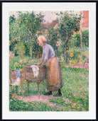 Camille Pissarro Print, A Washerwoman at Éragny (1893)