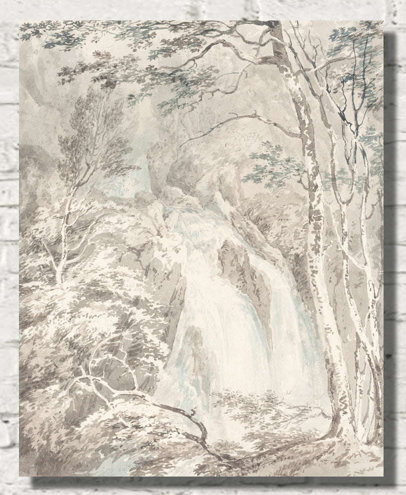 A Waterfall (1795/6), Joseph Mallard William Turner