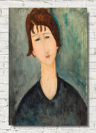 Amedeo Modigliani Wall Art Print :  A Woman (c1917)