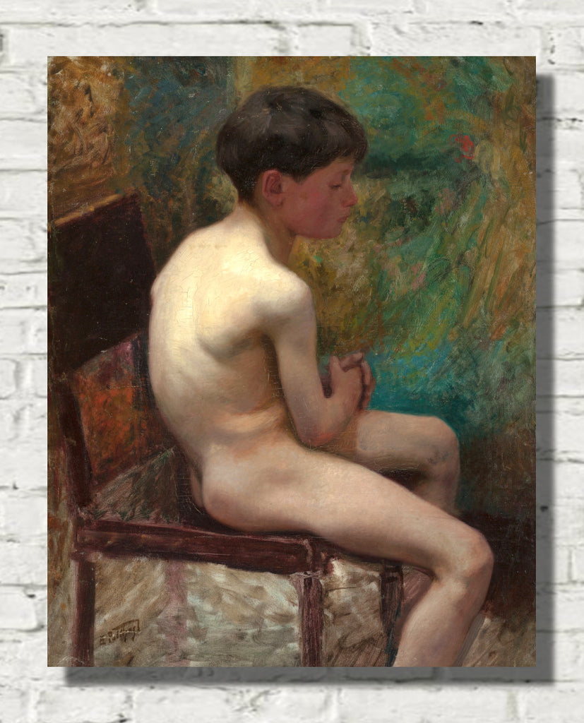 A Young Boy (Seated Boy) (circa 1890) by Edward Henry Potthast