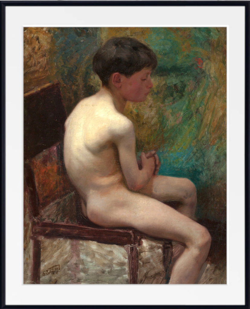 A Young Boy (Seated Boy) (circa 1890) by Edward Henry Potthast