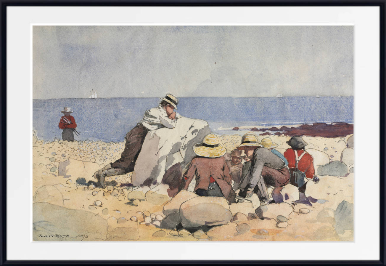 Winslow Homer Fine Art Print :  A Clam Bake