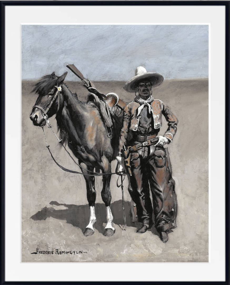 A Mexican Buccaroo – In Texas, Frederic Remington Fine Art Print