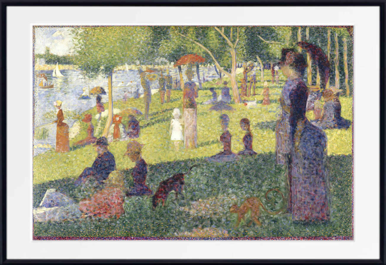 Georges Seurat Print : A Sunday on La Grand Jatte (Study)