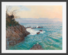 Alfred Zoff – A View Of The Nervi Coast Prints and Canvas Panels dark gray frame

