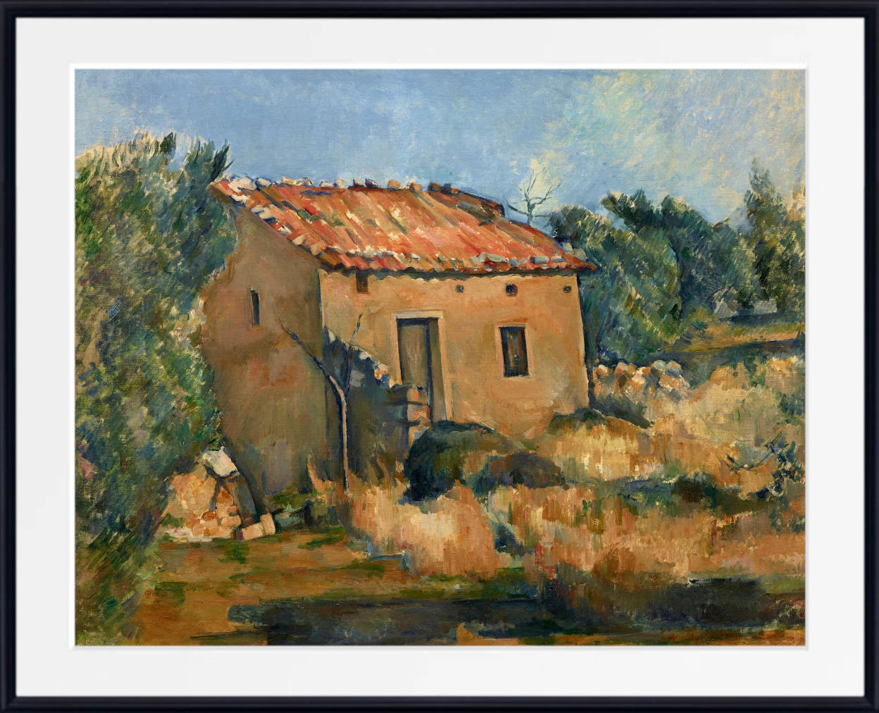 Paul Cézanne Print, Abandoned House near Aix-en-Provence (1885)