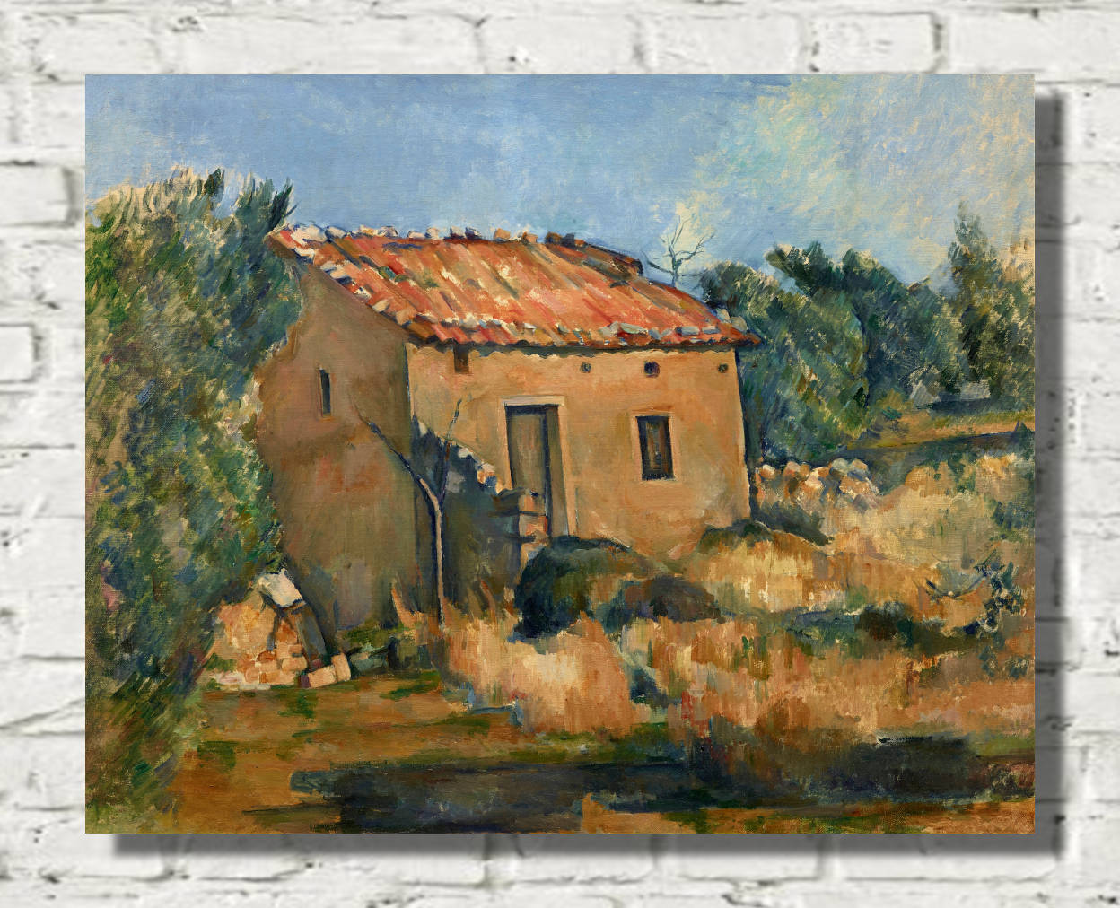 Paul Cézanne Print, Abandoned House near Aix-en-Provence (1885)