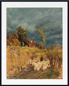 Tina Blau Print, A brewing storm over Haslau