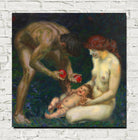 Franz Stuck Print, Adam and Eve (the Family) (1912)