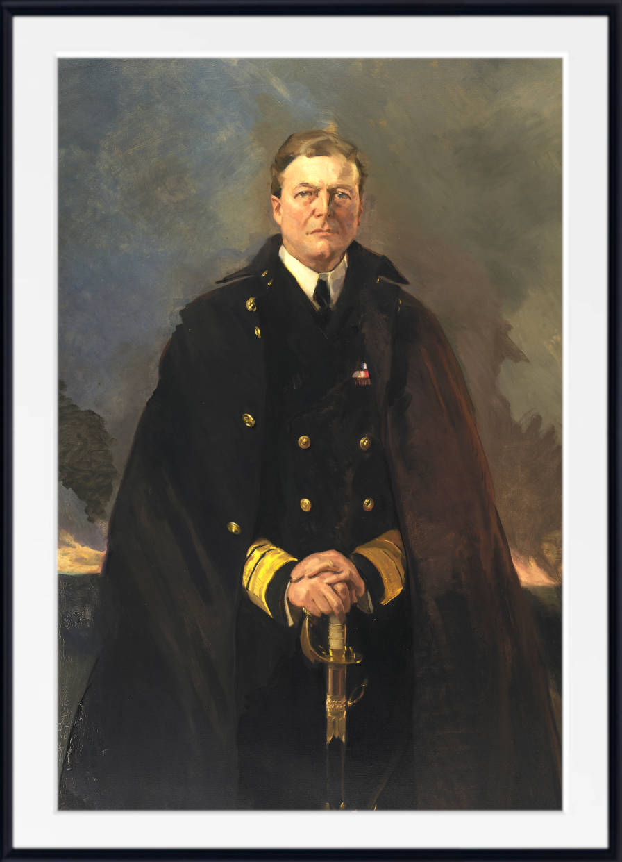 Cecelia Beaux Print, Admiral Sir David Beatty, Lord Beatty (1920)