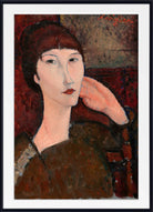 Amedeo Modigliani Wall Art Print : Adrienne (Woman with Bangs) 1917