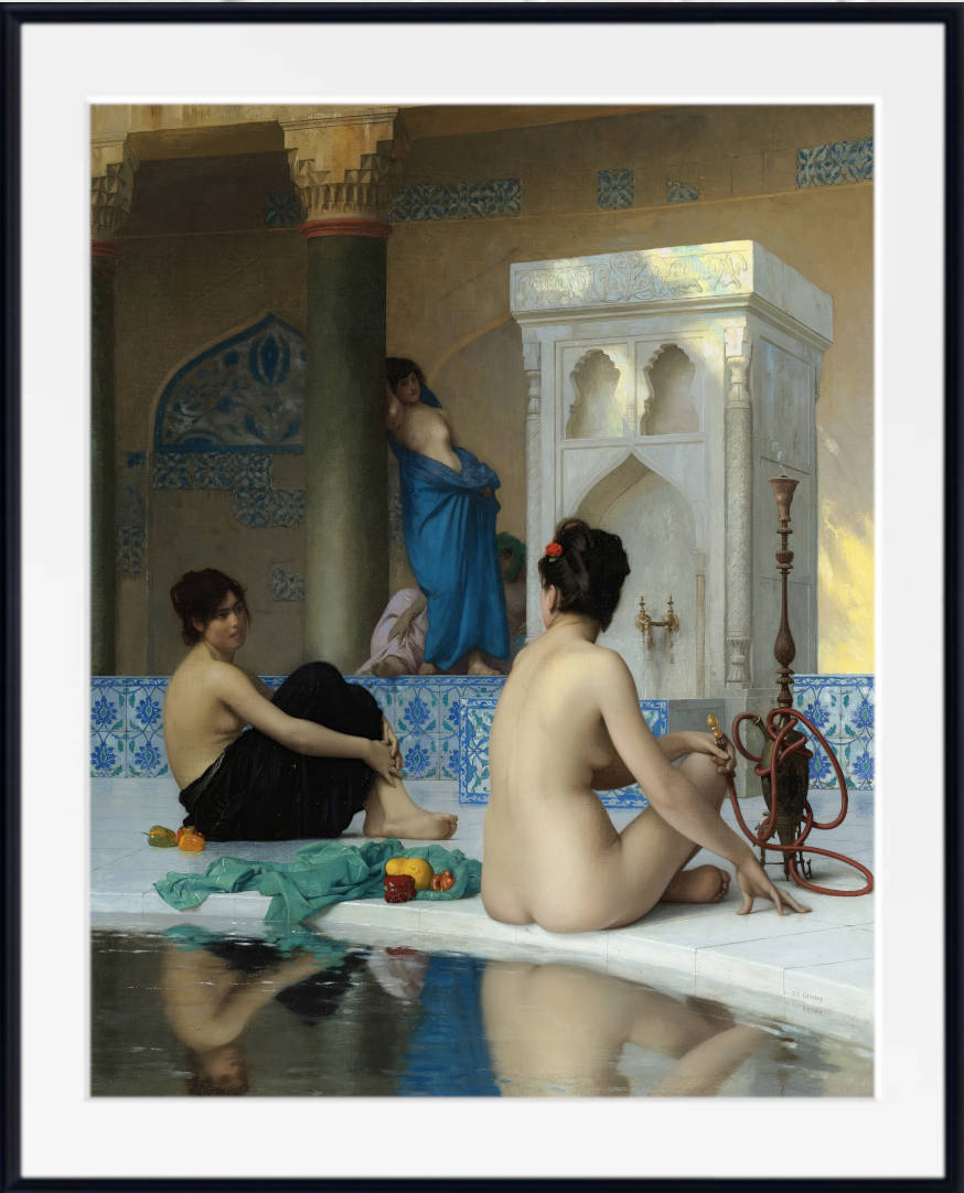 Jean-Léon Gérôme Fine Art Print : After the Bath 