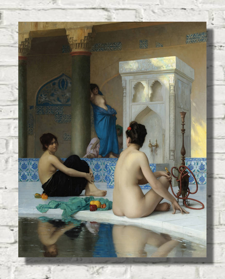 Jean-Léon Gérôme Fine Art Print : After the Bath 