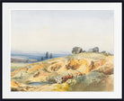 Edward Compton Print, Landscape with narrow path and oxcart