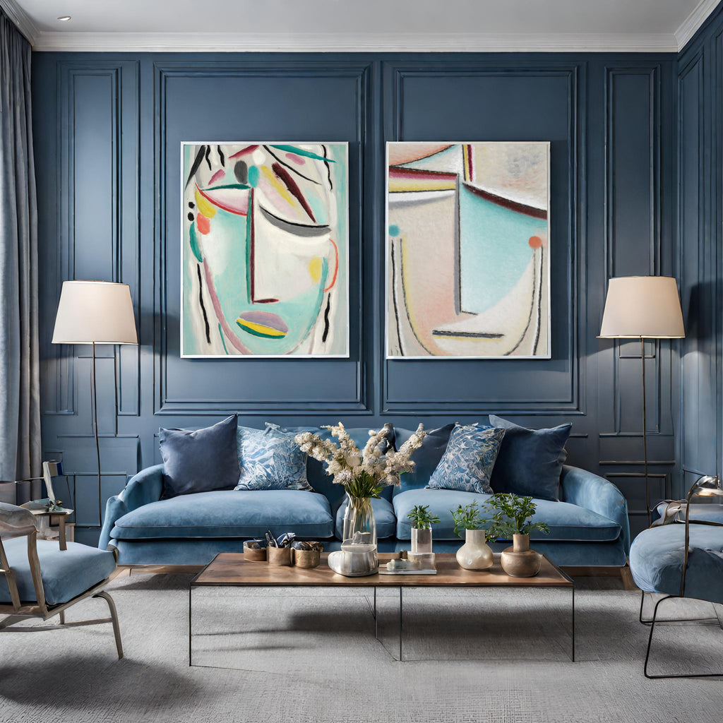 Living Room Modern Art Set of 2 Alexej von Jawlensky Prints