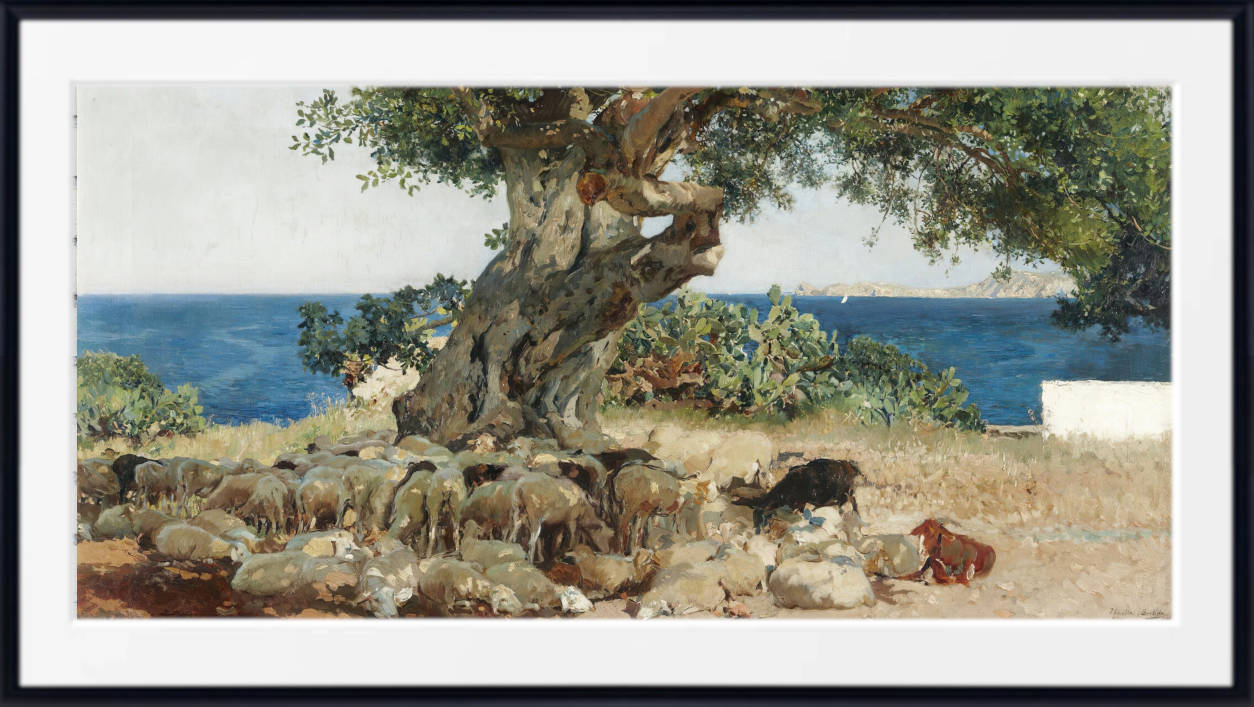 Joaquín Sorolla Print, Algarrobo (The Carob Tree) (1899)