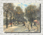 Jean-François Raffaëlli Print, Allée D’arbres Aux Champs-Elysées