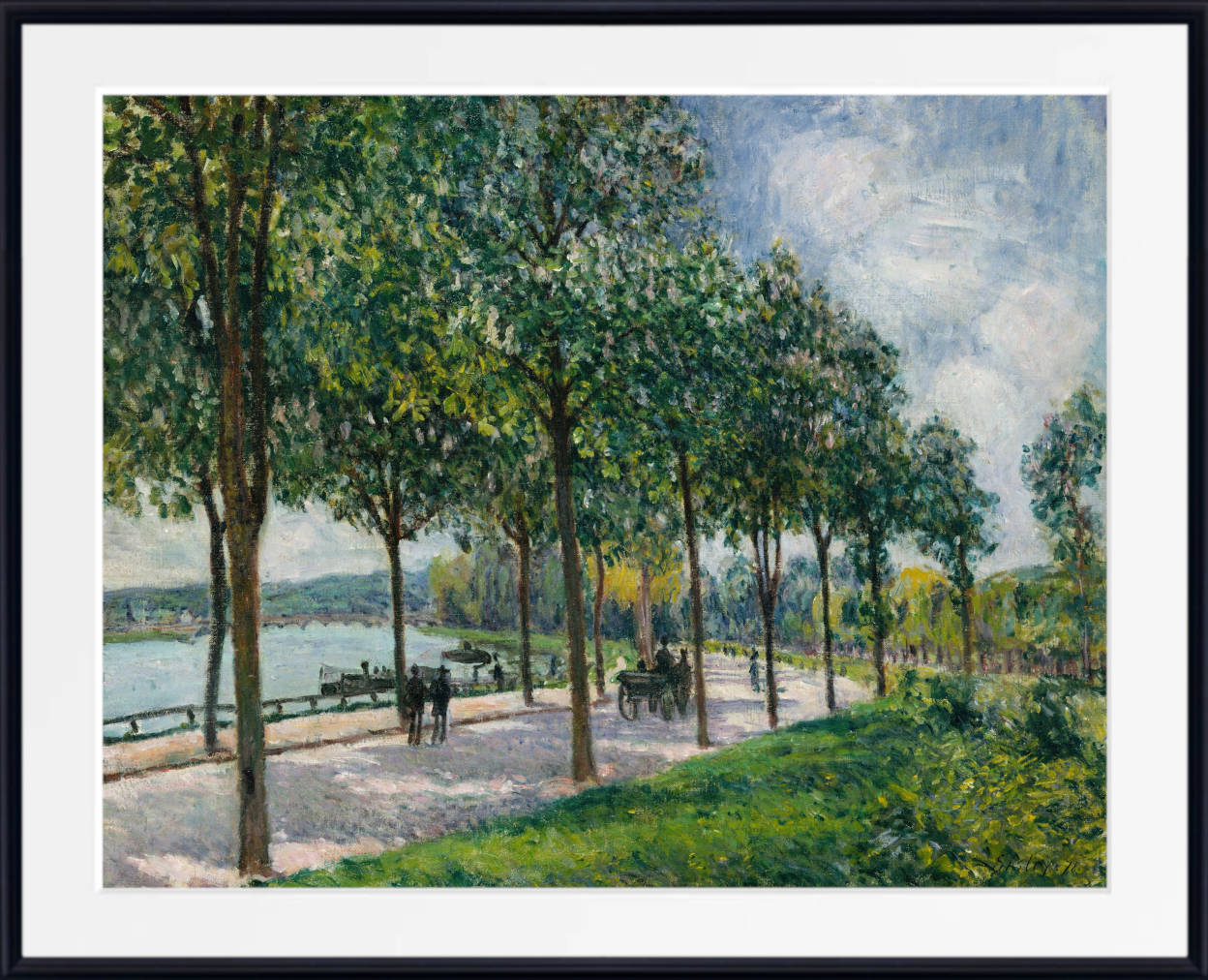 Alfred Sisley Fine Art Print, Allée of Chestnut Trees (1878)