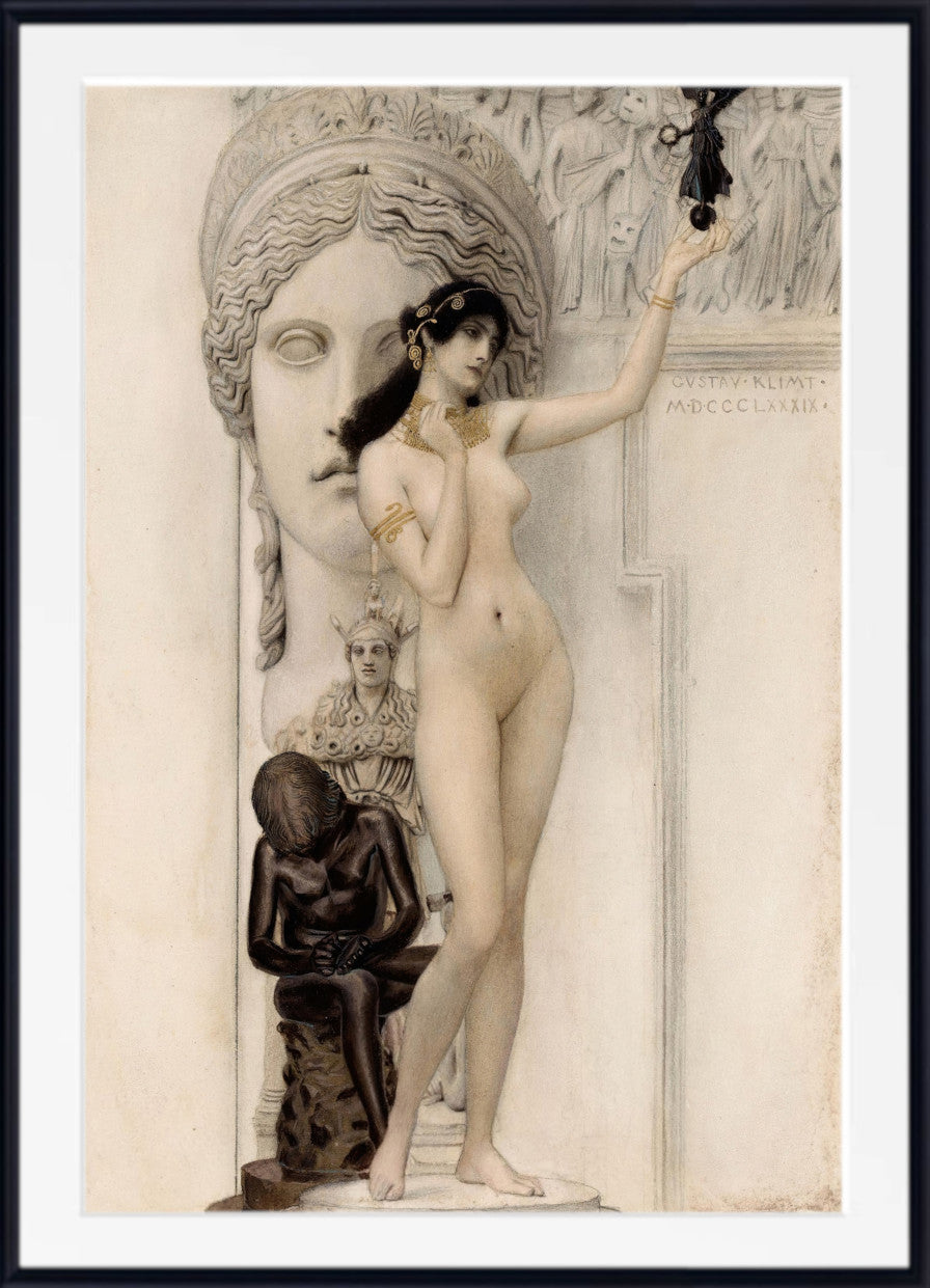 Gustav Klimt Fine Art Print, Allegory of Sculpture