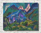 Alpine huts and Tinzenhorn by Ernst Ludwif Kirchner