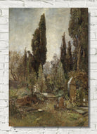 Marie Egner Print, Old Cemetery (c1883)