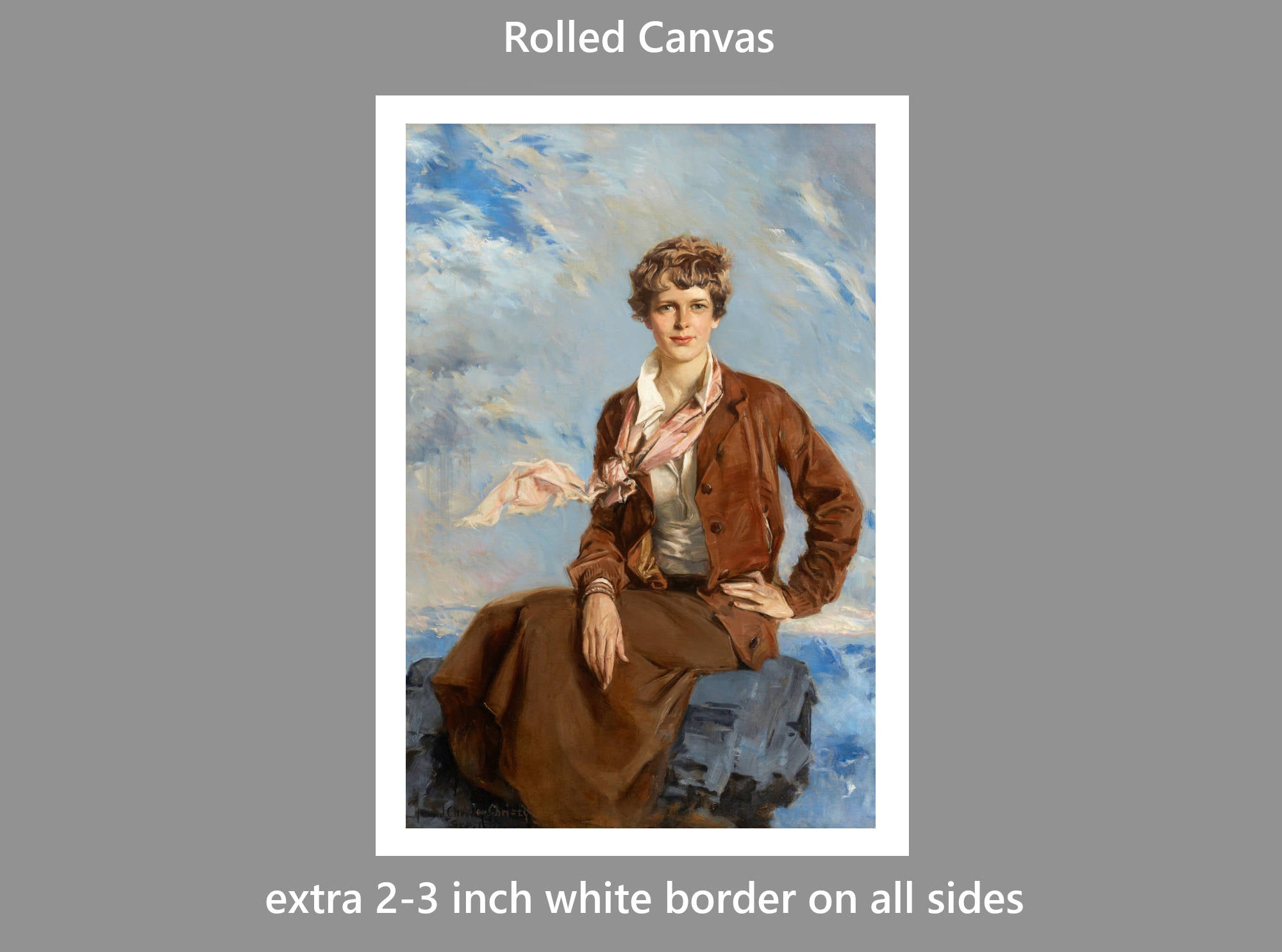 Howard Chandler Christy Print of Amelia Earhart Portrait